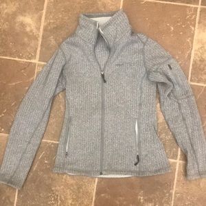 Grey full-zip Patagonia jacket